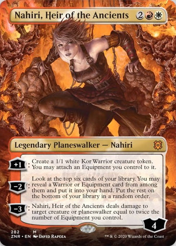 Nahiri, Heir of the Ancients (Borderless) (Zendikar Rising) Near Mint Foil