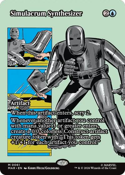 Simulacrum Synthesizer (Borderless) (Marvel Eternal-Legal) Near Mint