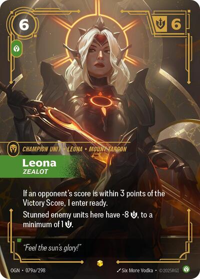 Leona Zealot (Alternate Art) (Origins) Near Mint Foil