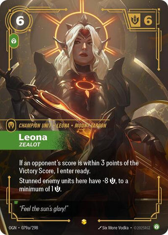 Leona Zealot (Alternate Art) (Origins) Near Mint Foil
