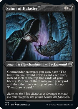 Scion of Halaster (Etched Foil) (Commander Legends: Battle for Baldur's Gate) Near Mint Foil