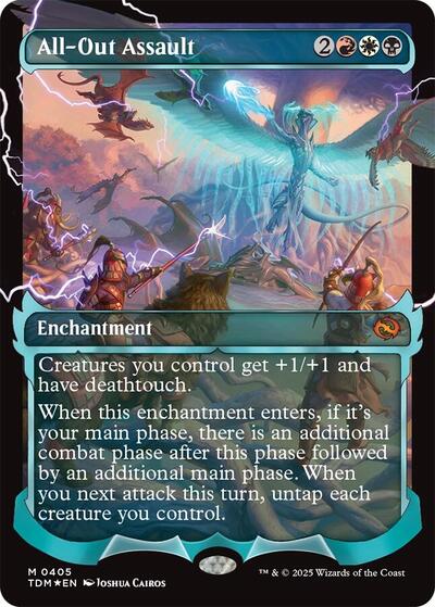 All-Out Assault (Showcase) (Tarkir: Dragonstorm) Near Mint Foil Japanese