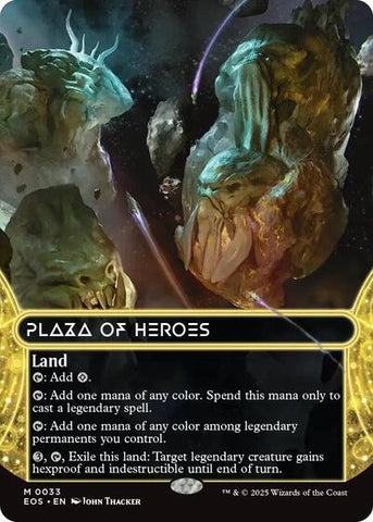 Plaza of Heroes (0033) (Borderless) (Stellar Sights) Near Mint