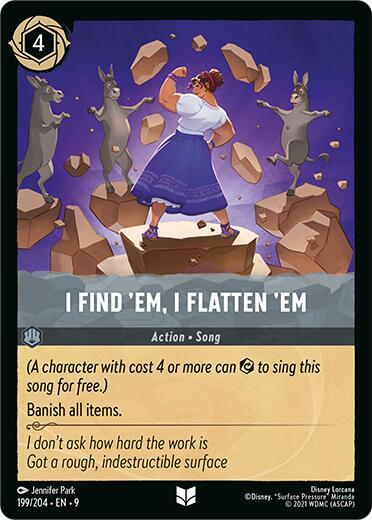 I Find 'Em, I Flatten 'Em (Fabled) Near Mint Cold Foil