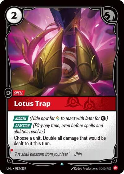 Lotus Trap (Unleashed) Near Mint Foil