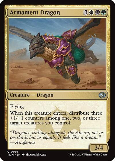 Armament Dragon (Tarkir: Dragonstorm) Light Play Foil