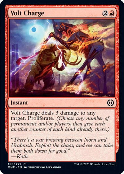 Volt Charge (Phyrexia: All Will Be One) Near Mint Foil