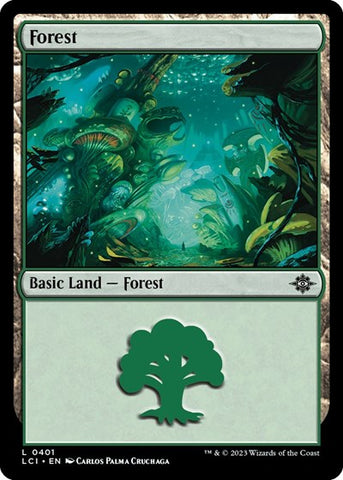 Forest (0401) (The Lost Caverns of Ixalan) Near Mint Foil