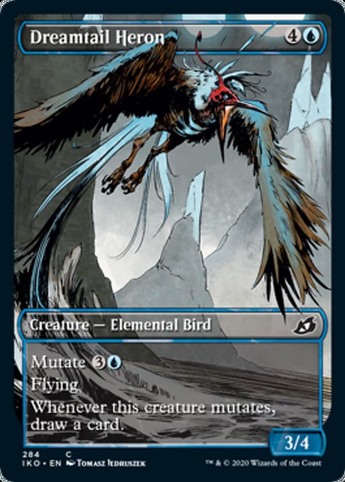 Dreamtail Heron (Showcase) (Ikoria: Lair of Behemoths) Near Mint