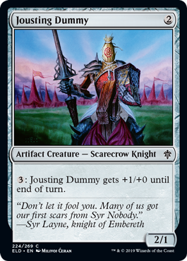 Jousting Dummy (Throne of Eldraine) Near Mint Foil