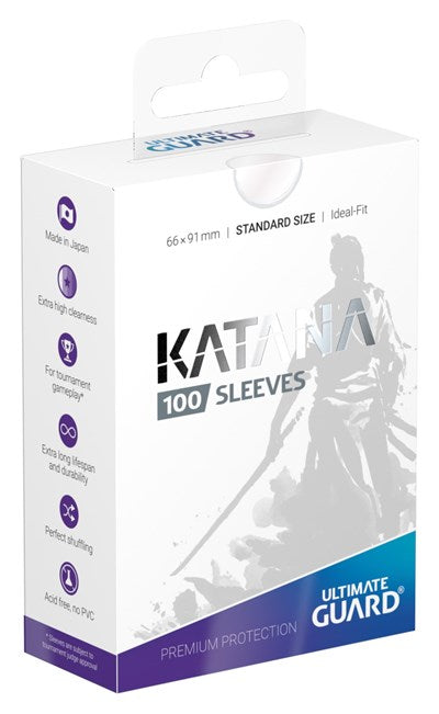 Katana 2018 Standard Size Sleeves Clear (100-Pack) (Ultimate Guard) New