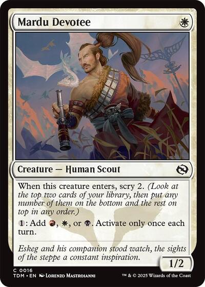 Mardu Devotee (Tarkir: Dragonstorm) Near Mint Foil