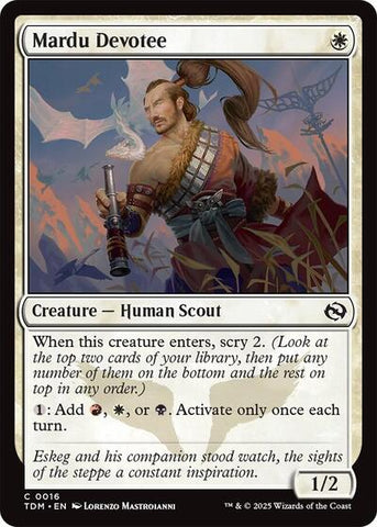 Mardu Devotee (Tarkir: Dragonstorm) Near Mint Foil