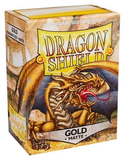 Dragon Shield Matte Sleeves Gold (100-Pack) (Dragon Shield) New