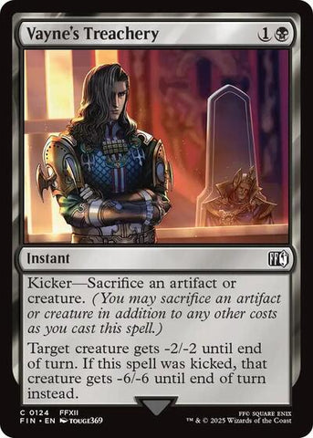 Vayne's Treachery (Universes Beyond: FINAL FANTASY) Near Mint Foil