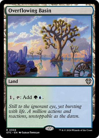 Overflowing Basin (Commander: Outlaws of Thunder Junction) Near Mint