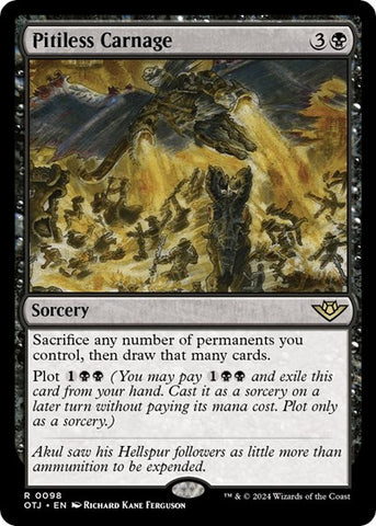 Pitiless Carnage (Outlaws of Thunder Junction) Near Mint Foil