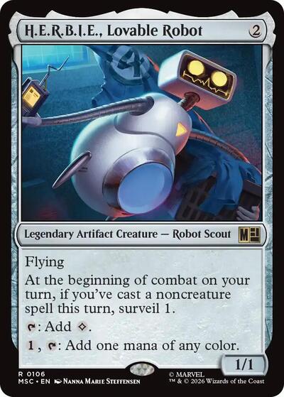 H.E.R.B.I.E., Lovable Robot (Commander: Marvel Super Heroes) Near Mint