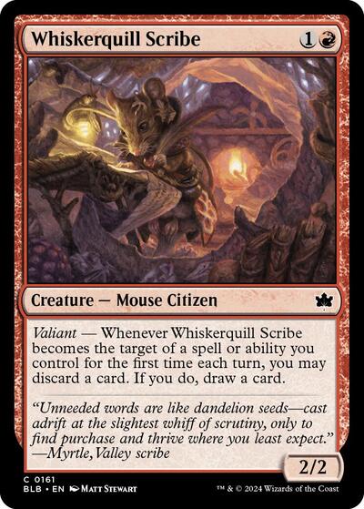 Whiskerquill Scribe (Bloomburrow) Near Mint Foil