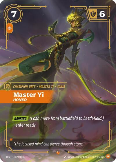 Master Yi Honed (Origins: Proving Grounds) Near Mint