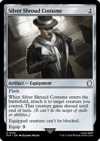 Silver Shroud Costume (Universes Beyond: Fallout) Near Mint