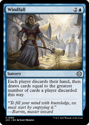 Windfall (Commander: The Lost Caverns of Ixalan) Near Mint