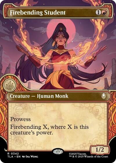 Firebending Student (Showcase) (Avatar: The Last Airbender) Near Mint Foil