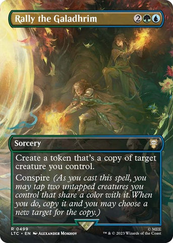 Rally the Galadhrim (Borderless) (Commander: The Lord of the Rings: Tales of Middle-earth) Near Mint Foil