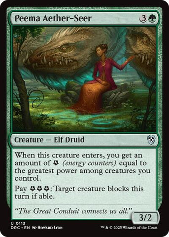 Peema Aether-Seer (Commander: Aetherdrift) Near Mint