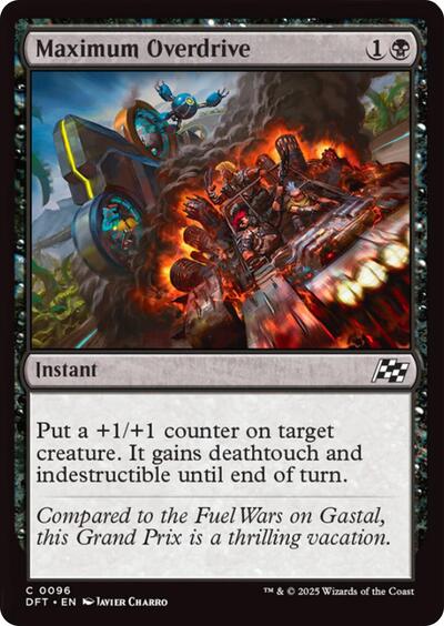 Maximum Overdrive (Aetherdrift) Near Mint Foil