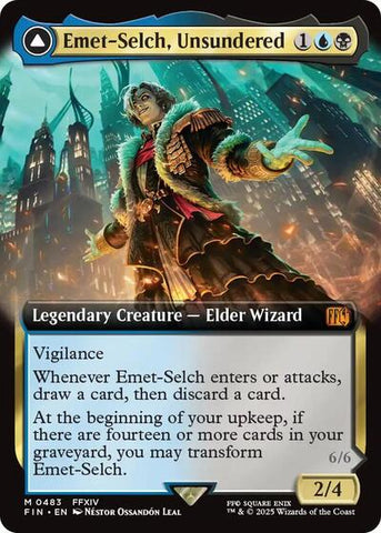 Emet-Selch, Unsundered / Hades, Sorcerer of Eld (Extended Art) (Universes Beyond: FINAL FANTASY) Near Mint Foil