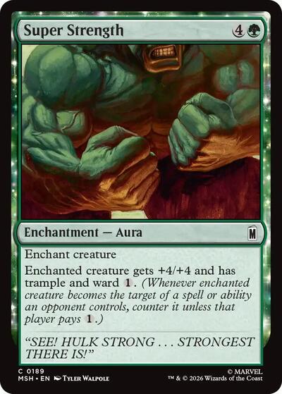 Super Strength (Marvel Super Heroes) Near Mint Foil