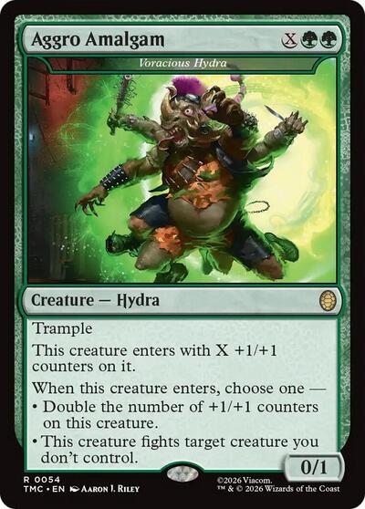 Aggro Amalgam - Voracious Hydra (Commander: Teenage Mutant Ninja Turtles) Near Mint Foil