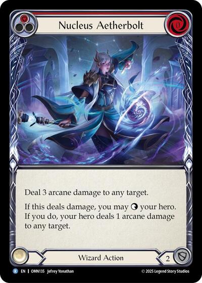 Nucleus Aetherbolt (Red) (Omens of the Third Age) Near Mint Foil