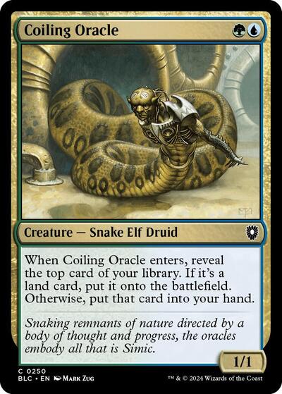 Coiling Oracle (Commander: Bloomburrow) Near Mint