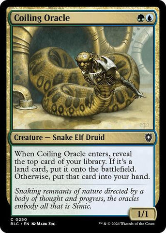 Coiling Oracle (Commander: Bloomburrow) Near Mint