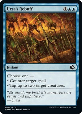 Urza's Rebuff (The Brothers' War) Light Play Foil