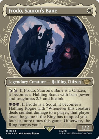 Frodo, Sauron's Bane (Showcase) (Universes Beyond: The Lord of the Rings: Tales of Middle-earth) Near Mint