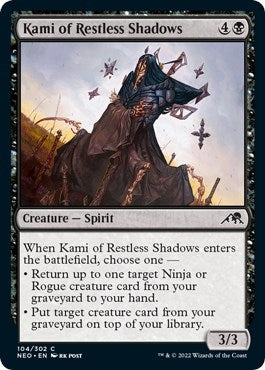 Kami of Restless Shadows (Kamigawa: Neon Dynasty) Near Mint Foil