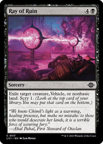 Ray of Ruin (The Lost Caverns of Ixalan) Near Mint Foil