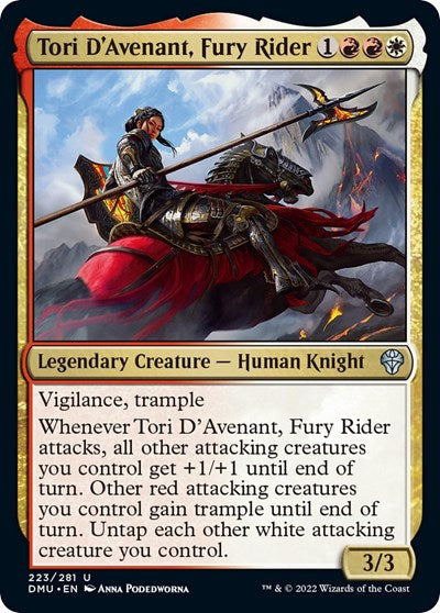 Tori D'Avenant, Fury Rider (Dominaria United) Near Mint Foil