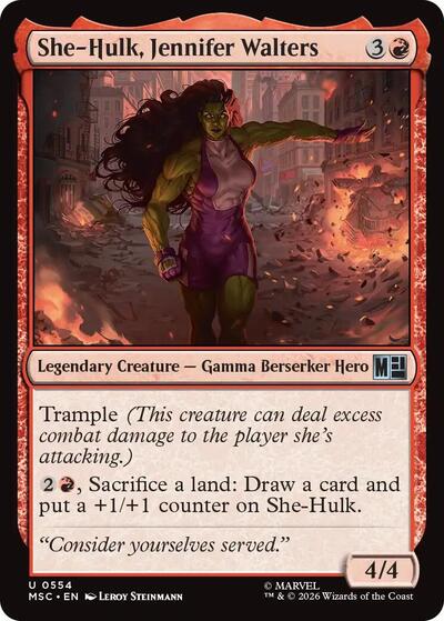 She-Hulk, Jennifer Walters (Commander: Marvel Super Heroes) Near Mint