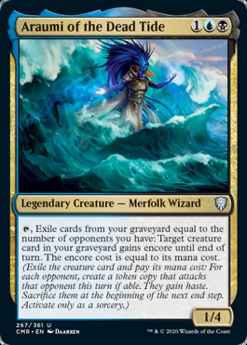 Araumi of the Dead Tide (Commander Legends) Near Mint Foil
