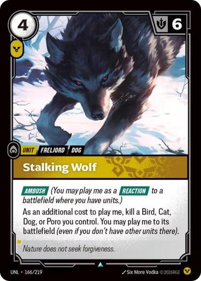 Stalking Wolf (Unleashed) Near Mint Foil