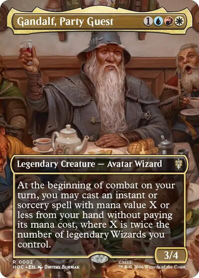 Gandalf, Party Guest (Borderless) (The Hobbit: Eternal-Legal) Near Mint Foil