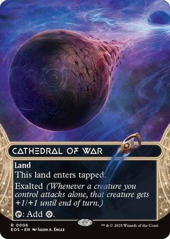 Cathedral of War (0006) (Borderless) (Stellar Sights) Near Mint