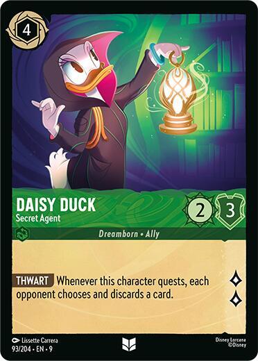 Daisy Duck - Secret Agent (Fabled) Near Mint Cold Foil