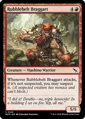 Rubblebelt Braggart (Murders at Karlov Manor) Near Mint
