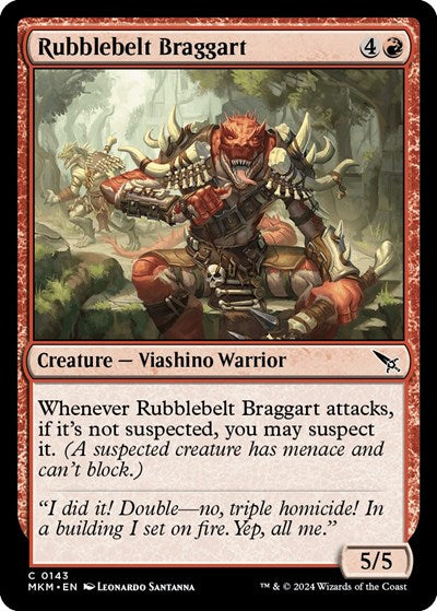 Rubblebelt Braggart (Murders at Karlov Manor) Near Mint Foil