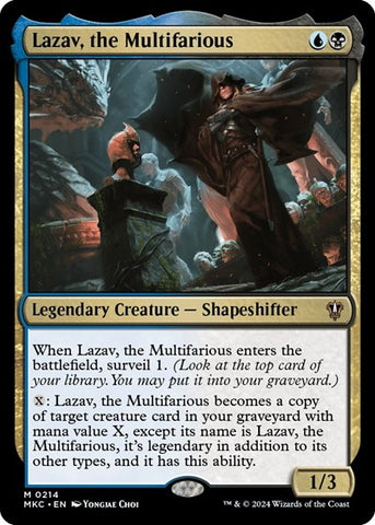 Lazav, the Multifarious (Commander: Murders at Karlov Manor) Near Mint
